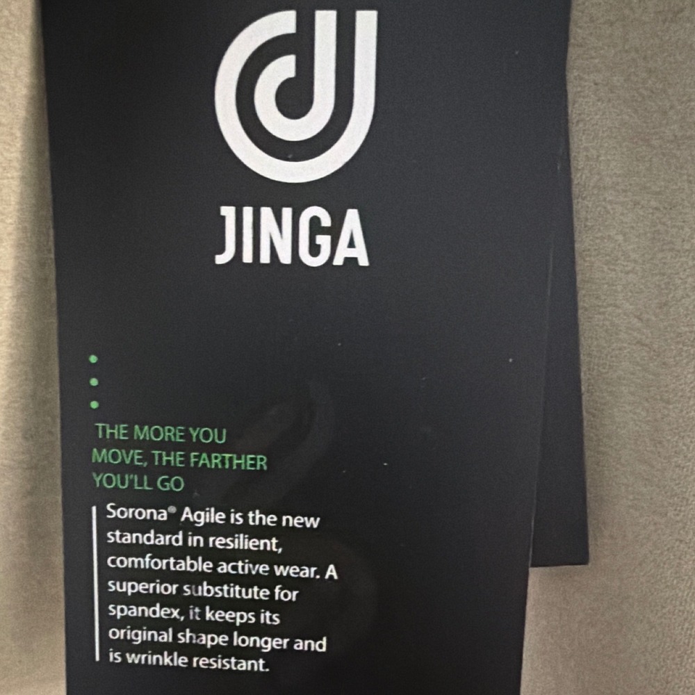 Jinga Sorona Agile Mens Tan Khaki Activewear‎ T-Shirt Short Sleeve Large NWT - Picture 5 of 10